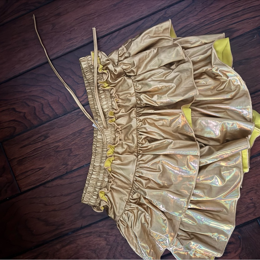 Gold Mini Skirt